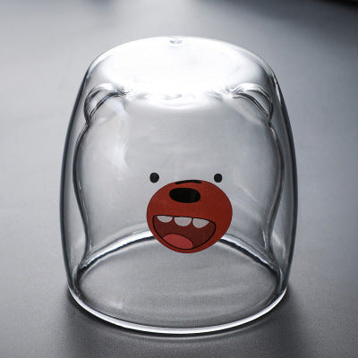 Glasskrus Dobbelveggs Glasskrus Bjørn Dyr Dobbel Lag Glasskrus | Skanto