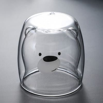 Glasskrus Dobbelveggs Glasskrus Bjørn Dyr Dobbel Lag Glasskrus | Skanto