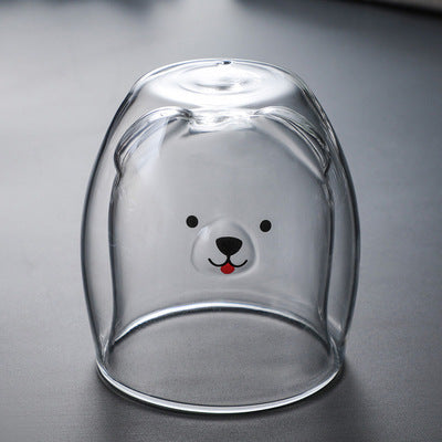 Glasskrus Dobbelveggs Glasskrus Bjørn Dyr Dobbel Lag Glasskrus | Skanto