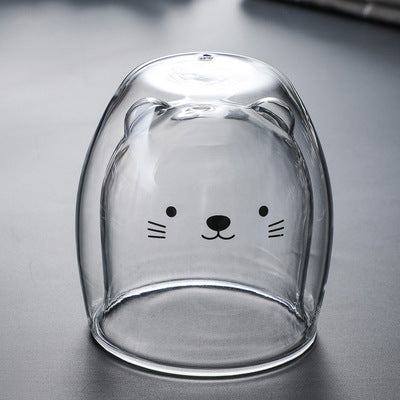 Glasskrus Dobbelveggs Glasskrus Bjørn Dyr Dobbel Lag Glasskrus | Skanto