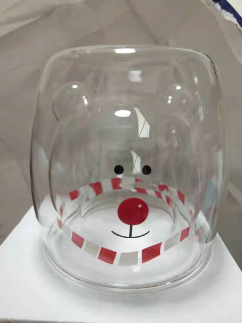 Glasskrus Dobbelveggs Glasskrus Bjørn Dyr Dobbel Lag Glasskrus | Skanto