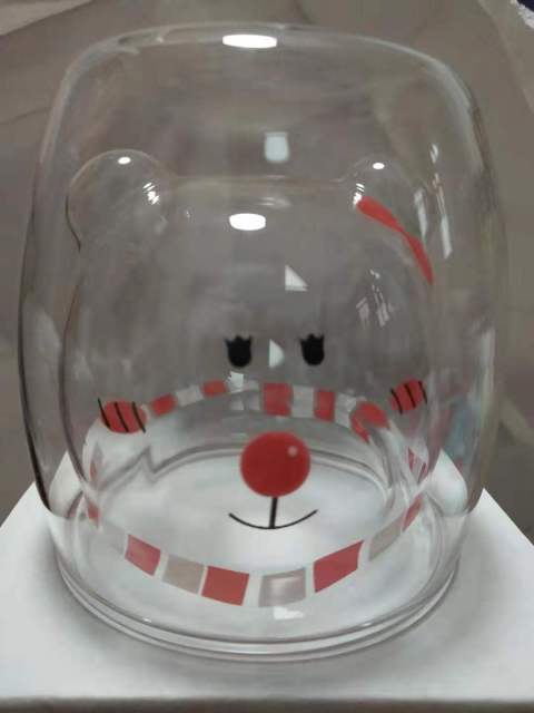 Glasskrus Dobbelveggs Glasskrus Bjørn Dyr Dobbel Lag Glasskrus | Skanto