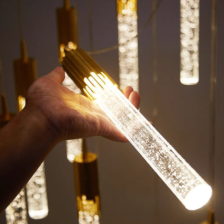 Skanto | Glass kule pendellampe i sylinderform - Lustreau