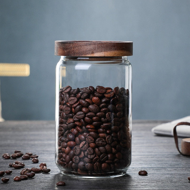 Glasforseglet Krukke Kaffe Bønne Oppbevaringstank Korn Oppbevaringstank Te Krukke | Skanto