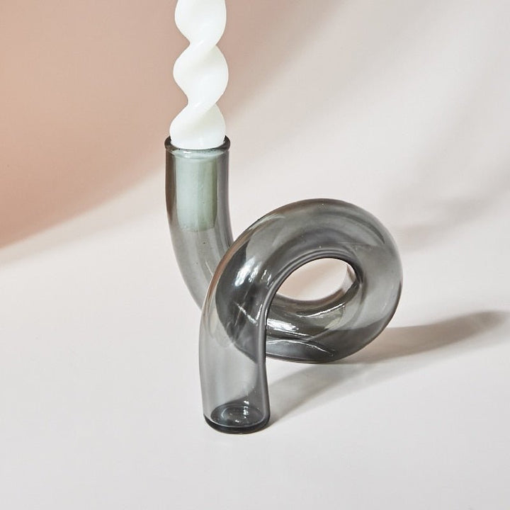 Skanto | Lysestake laget av glassvase