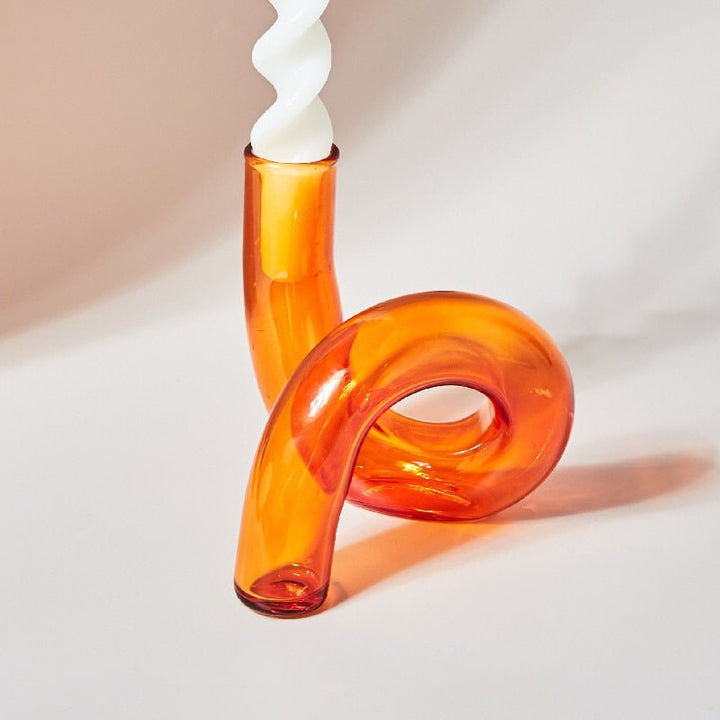 Skanto | Lysestake laget av glassvase