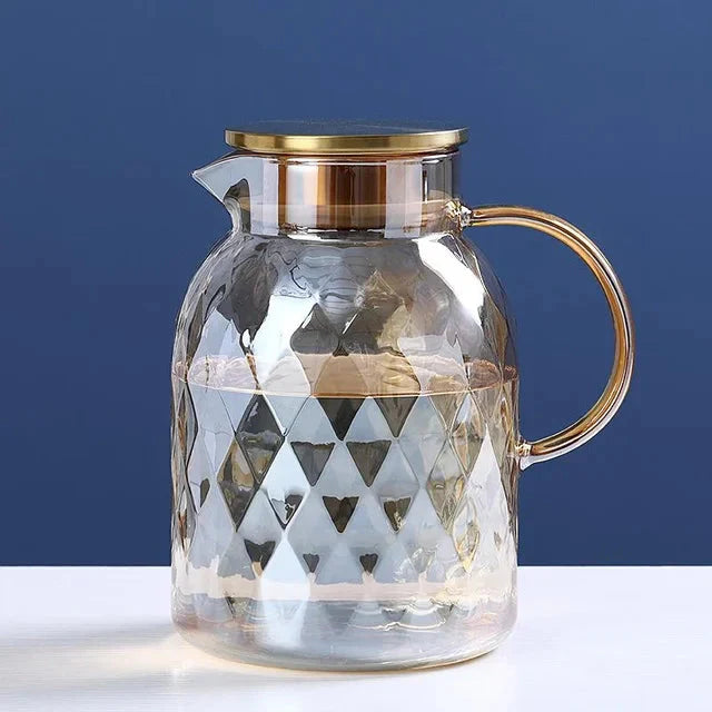Glass Vannflasker Ambefarge Hjem Blomster Tekopp Kjele Termoskanne | Skanto