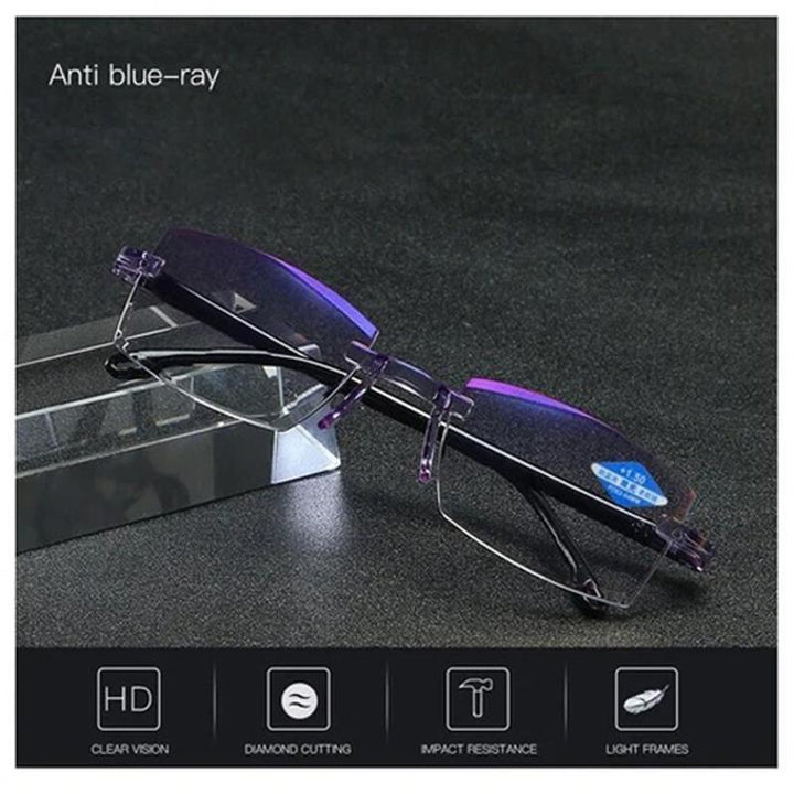 Brille med Blaulichtfilter og Gleitsichtstärke – VisionGuard