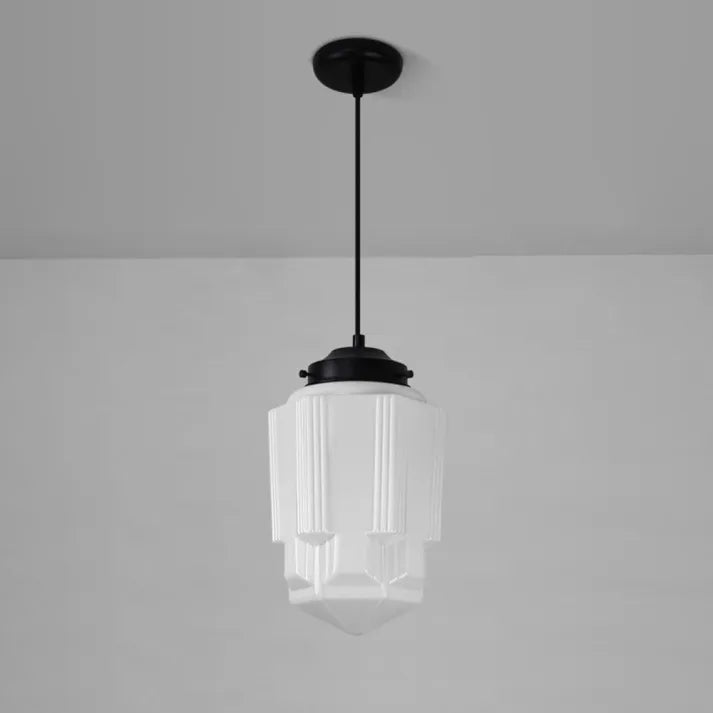 LumiNéo – Modern Geometrisk Oppheng i Frostet Glass