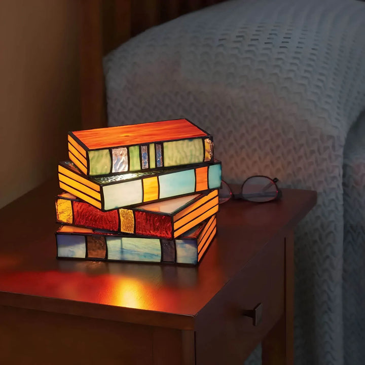 Skanto | Glassmaleri Bok Lampe Flerfarge
