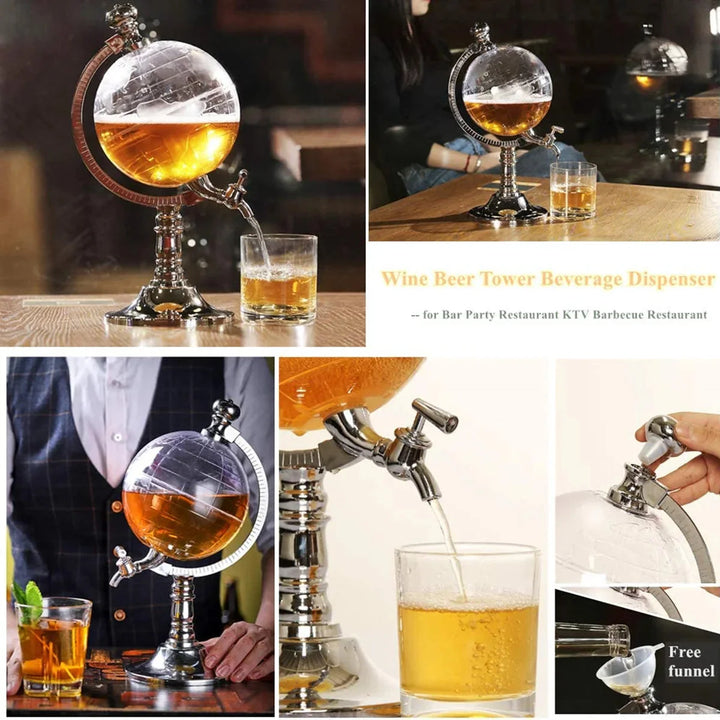 Globe Dekanter Drikkedispenser Hjem Bar Sprit Dispenser Dekanter | Skanto