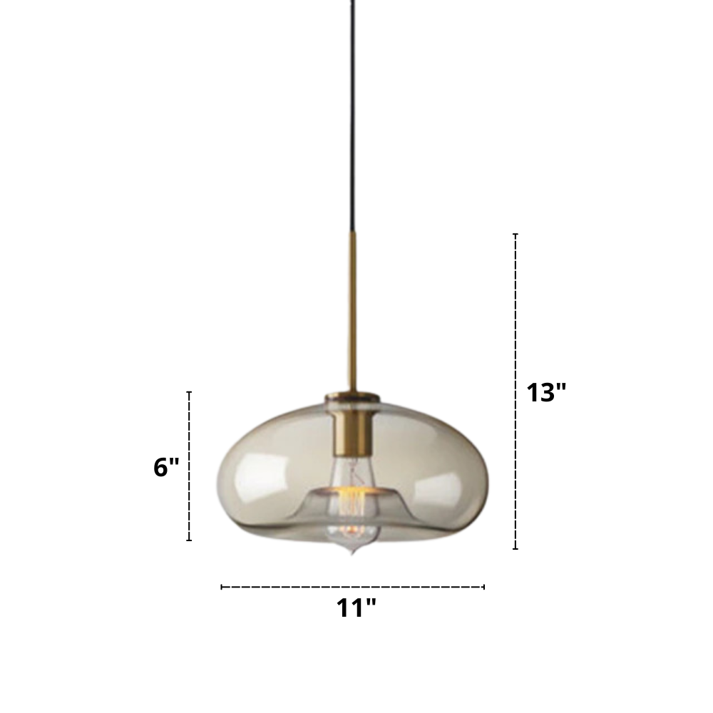Moderne hengelamper i glass