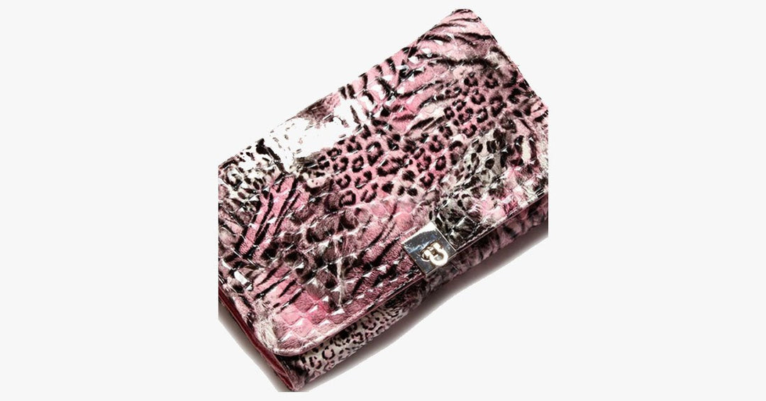 Skanto | 24-delt Rosa Leopard Penselsett