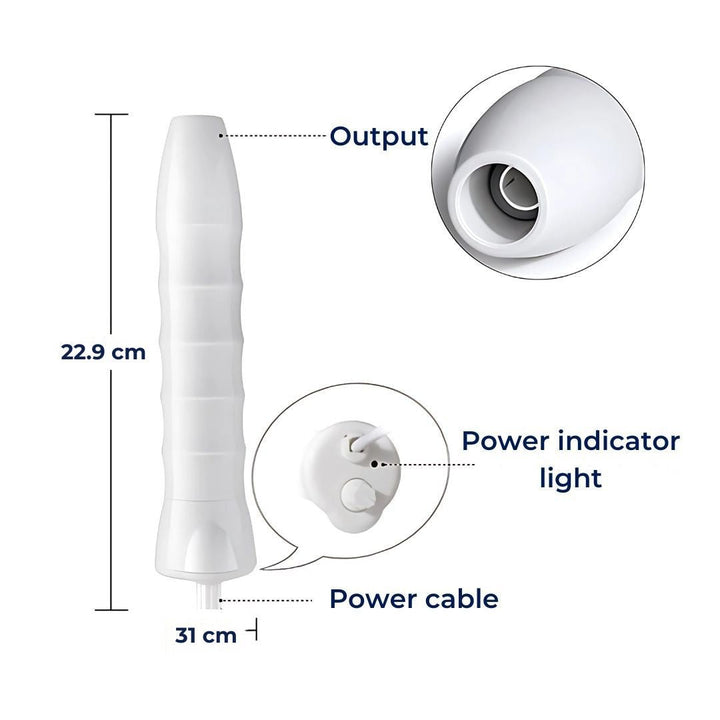GlowVive Høyfrekvent D'arsonval Beauty Device | for Akne - Anti-Aging - Hudoppstramming - Hårvekst - Hodebunnspleie Skanto