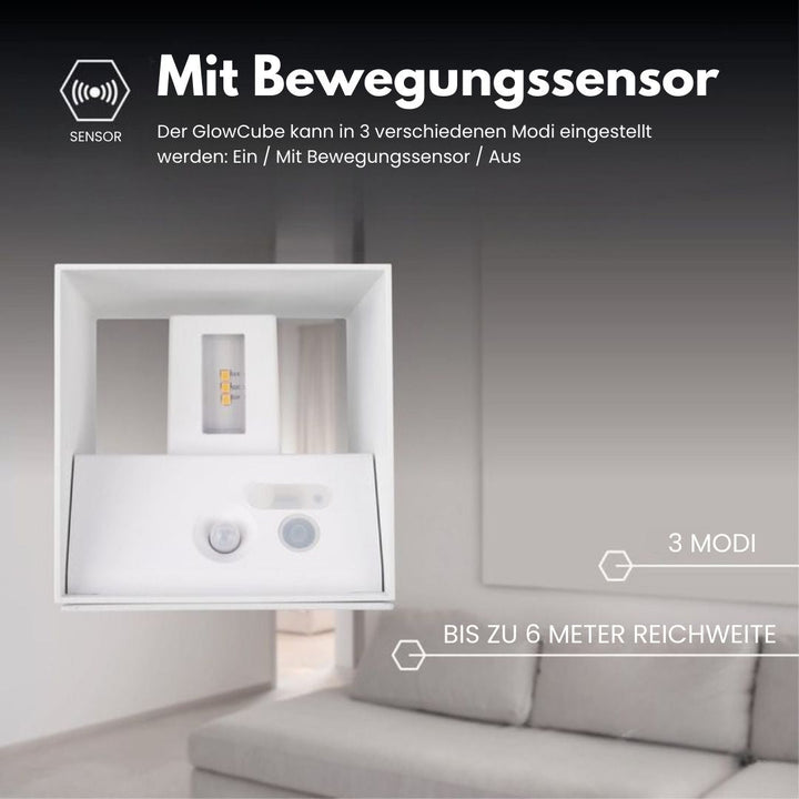 Cubic Ledningsfri Bevegelsessensor Vegglys | Skanto