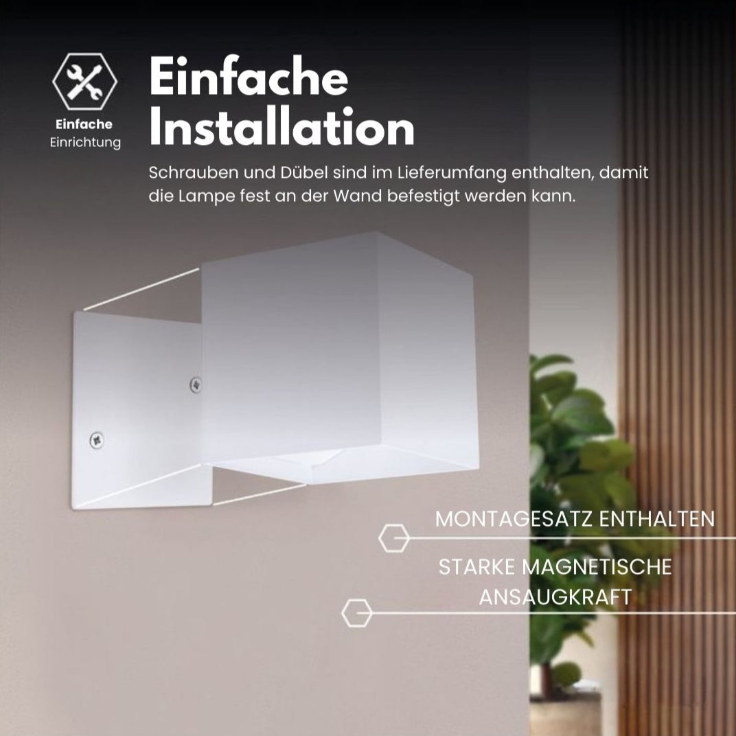 Cubic Ledningsfri Bevegelsessensor Vegglys | Skanto