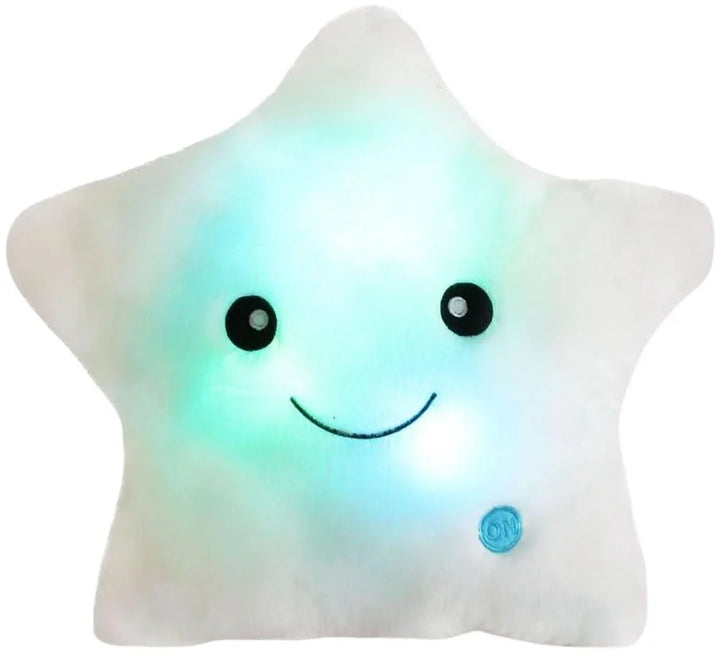 Skanto | Bright Star Pute – Koselig LED Stoffpute med Fargeendring & Søtt Design