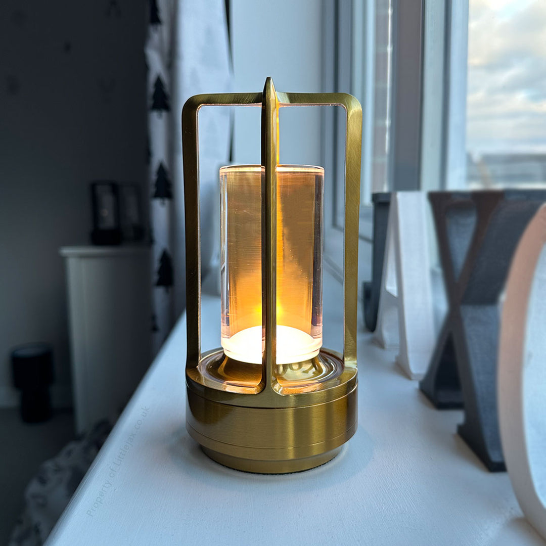 Trådløs vintage lantern bordlampe | Skanto
