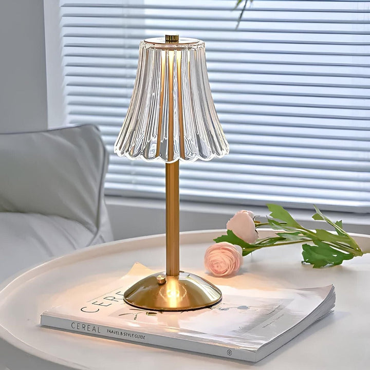 Skanto | Gylden Krystall Bordlampe - Aurora Luxe