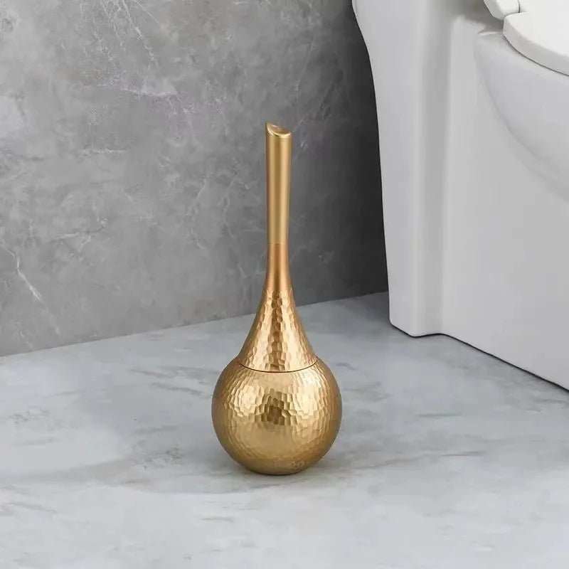 Skanto | GOLDENLUXE – Skulpturert toalettbørste med elegant metallisk design for moderne bad