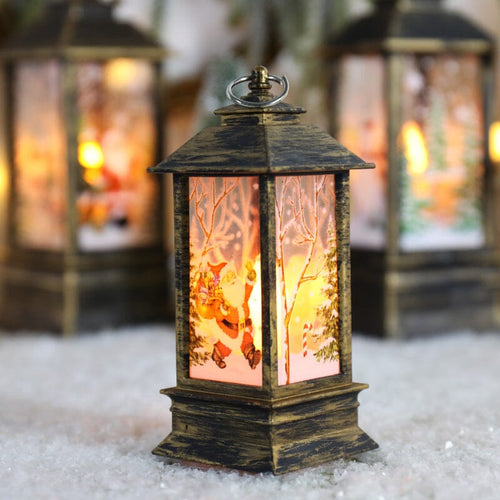 Skanto | LED belyst roterende julelanterne