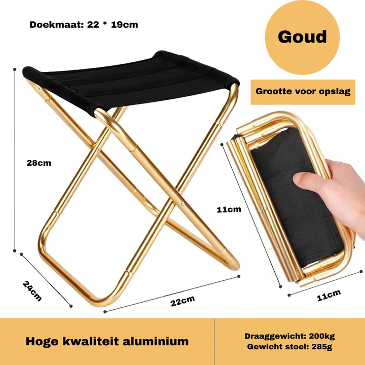 Skanto | Kompakt Campingstol – Lettvekts & Sammenleggbar