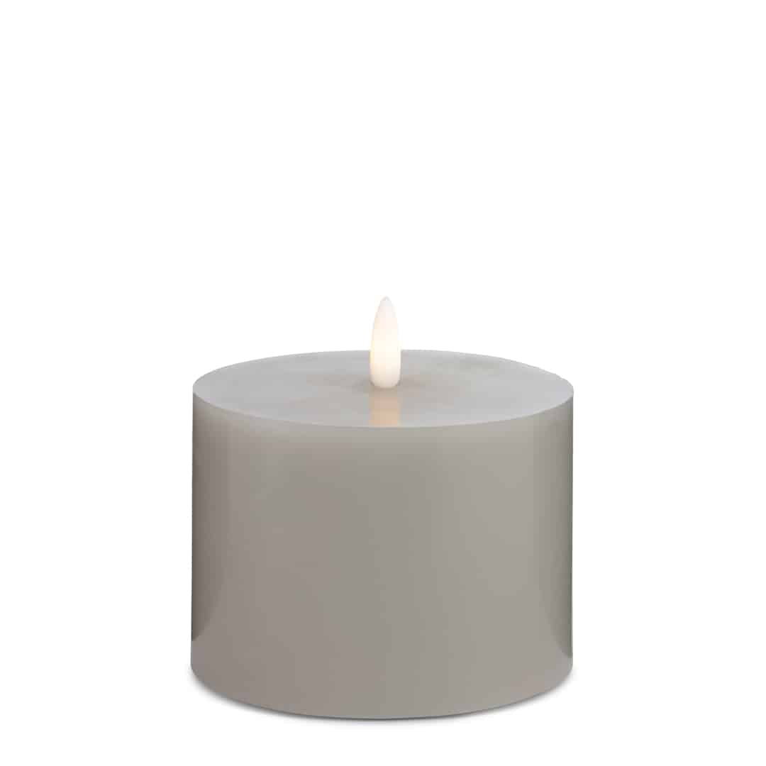 LED lysestake (1 stk) med realistisk 3D flamme 10 x 10 cm | Skanto
