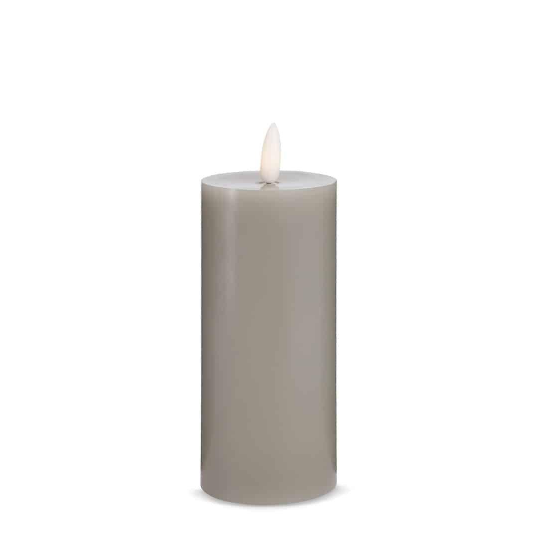 LED Stearinlys (1 stk) med realistisk 3D flamme 5 x 15 cm | Skanto