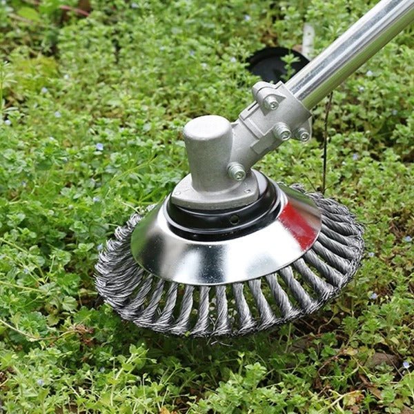Skanto | Weed Brush for Trimmer – Robust Wire Brush Made of Steel for Joint Paving Garden Care