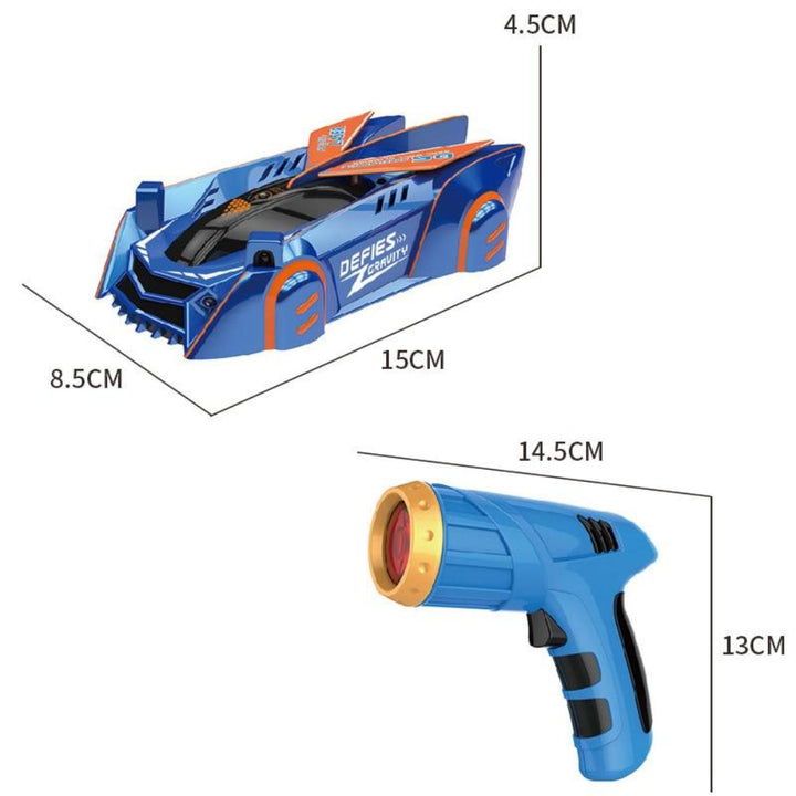 Skanto | Barn Bilekser Fjernkontroll Veggklatring Laser RC Bil