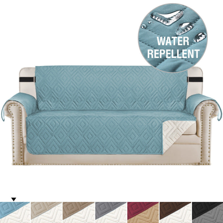 Quilted Sofa Cover Pet Protector Throw Waterproof Sofa Slip Covers 1/2/3 Settee Skanto