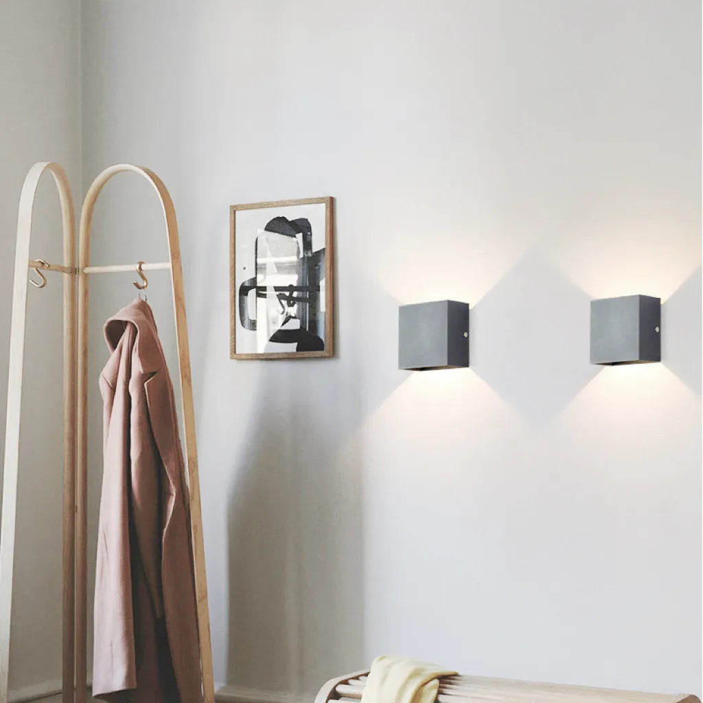 Skanto | Vegglampe Moderne Svart Aluminium LED Lysarmatur