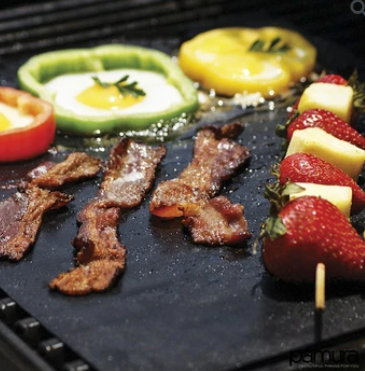 Skanto | Gjenbrukbar Non-Stick BBQ Grillmatte for Utendørs Matlaging