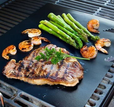 Skanto | Gjenbrukbar Non-Stick BBQ Grillmatte for Utendørs Matlaging