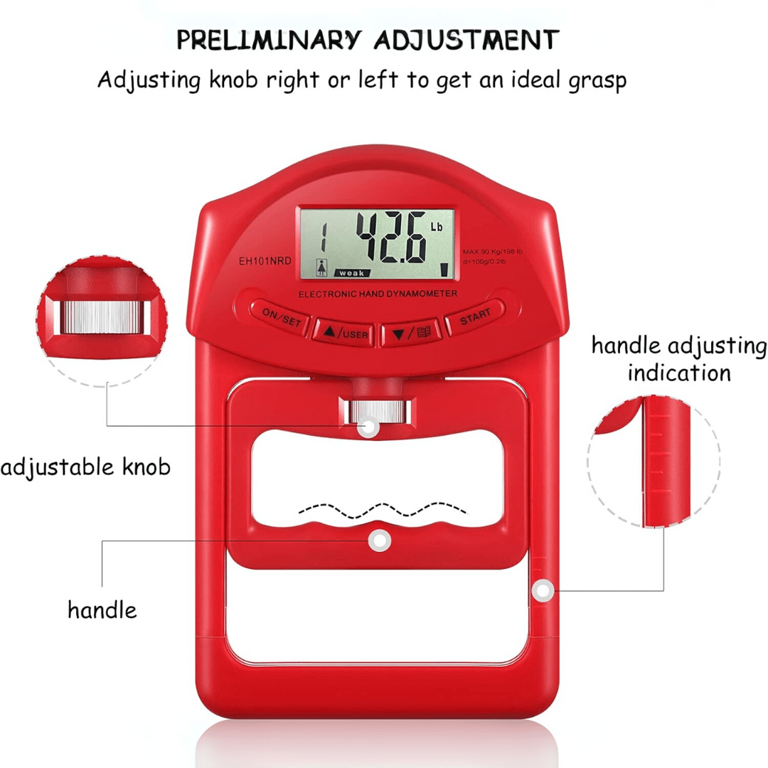 HANDPOWER PRO – Digitalt hånddynamometer 90 kg