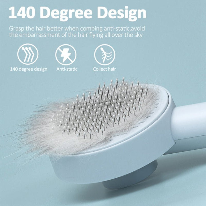 Skanto | GROOMCLICK – Selv-rensende kattbørste for skånsom grooming og mindre håravfall