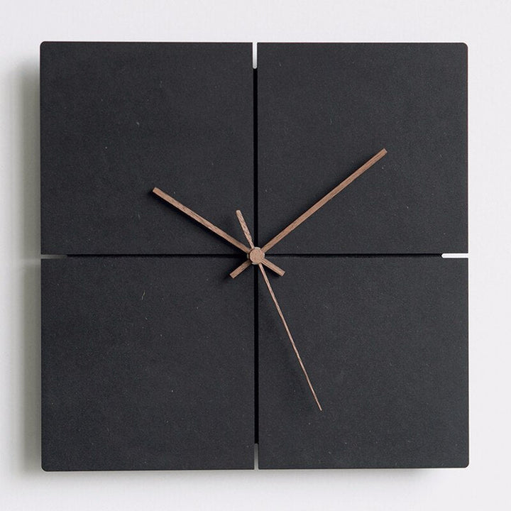 Minimalist veggklokke 28 cm - Moderne design i rund og firkantet for hjem og kontor | Skanto