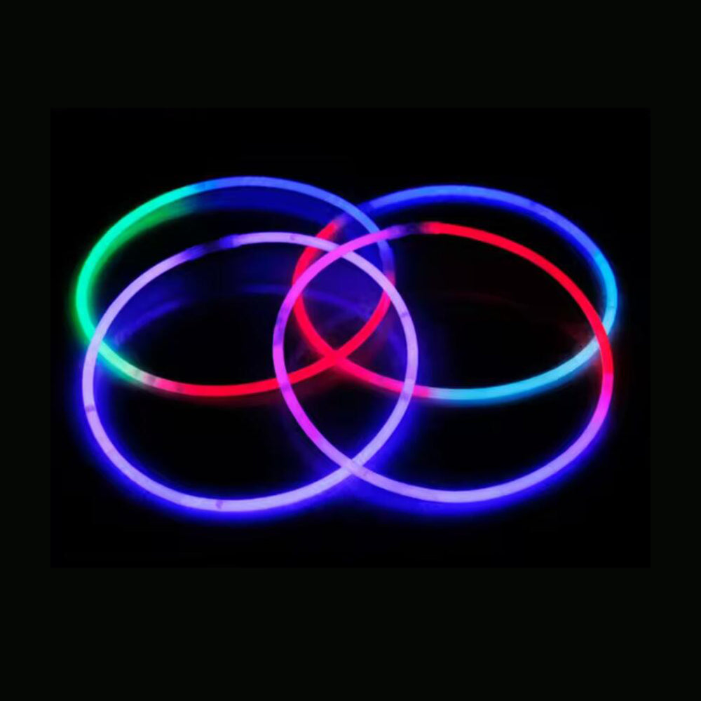 Glow Necklace Tri-color (50 pieces), 5 x 580 mm | Skanto