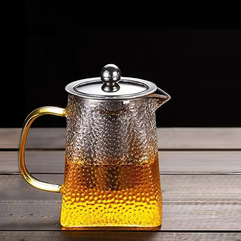 Hammer Glass tekanne med rustfritt stålfilter varmebestandig tekanner | Skanto