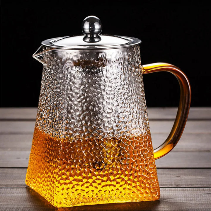 Hammer Glass tekanne med rustfritt stålfilter varmebestandig tekanner | Skanto