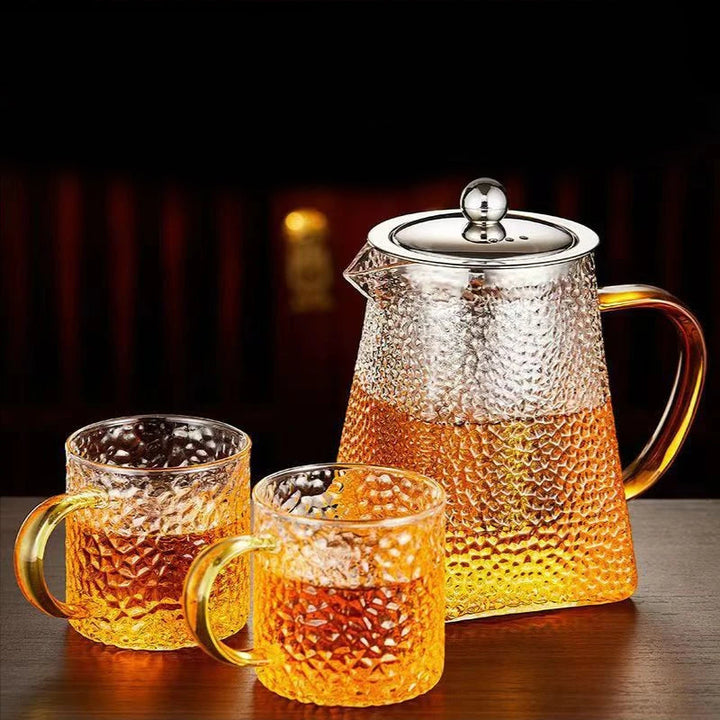 Hammer Glass tekanne med rustfritt stålfilter varmebestandig tekanner | Skanto