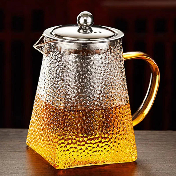 Hammer Glass tekanne med rustfritt stålfilter varmebestandig tekanner | Skanto