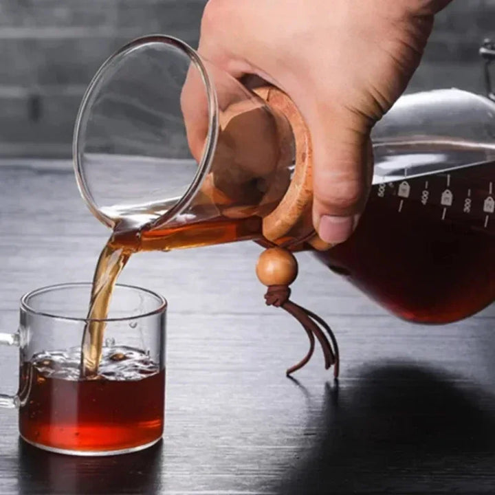 Håndglass kaffekjele med rustfritt stålfilter dryppbrygger kaffe | Skanto