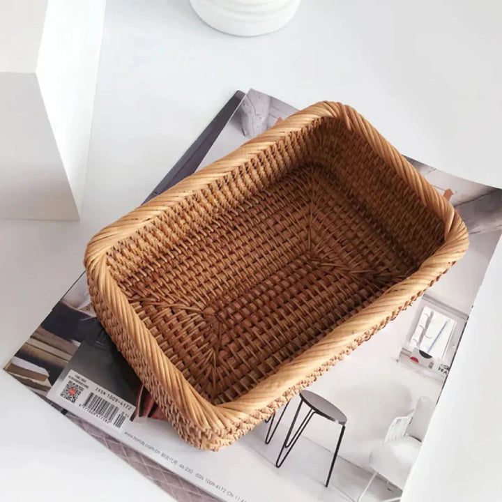 Skanto | Håndvevd Rattan Pilkurv for Oppbevaring