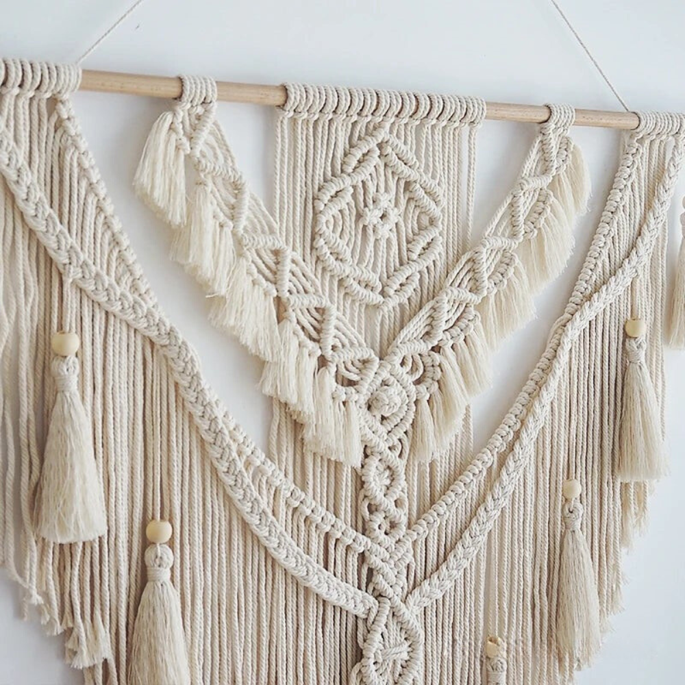 Skanto | Håndlaget Makramé Veggdekor Skandinavisk Boho Innredning