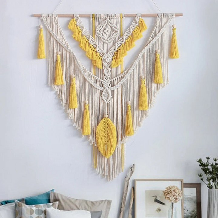 Skanto | Håndlaget Makramé Veggdekor Skandinavisk Boho Innredning