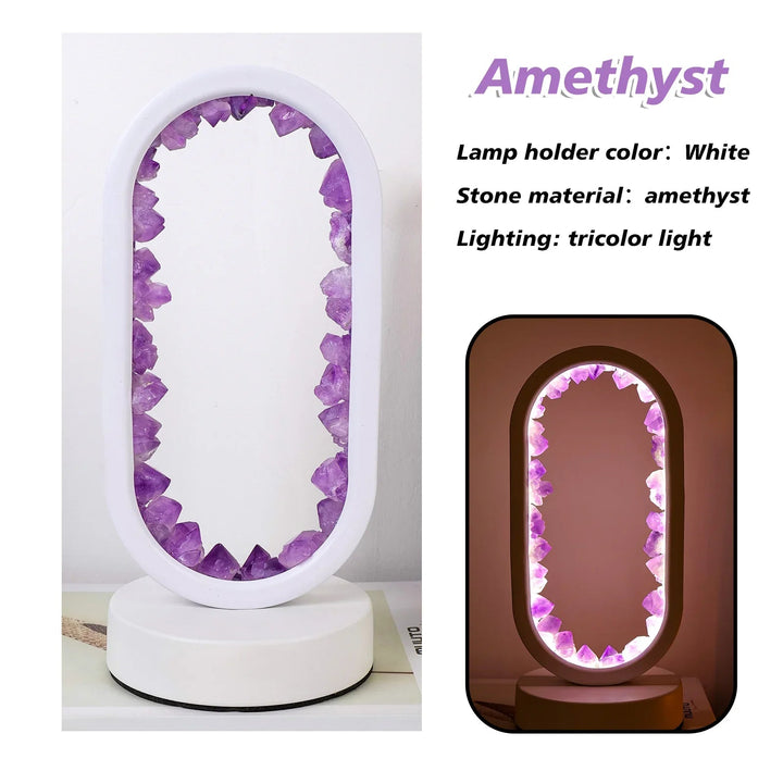 Skanto | Håndlaget Ametystlampe - Serenith