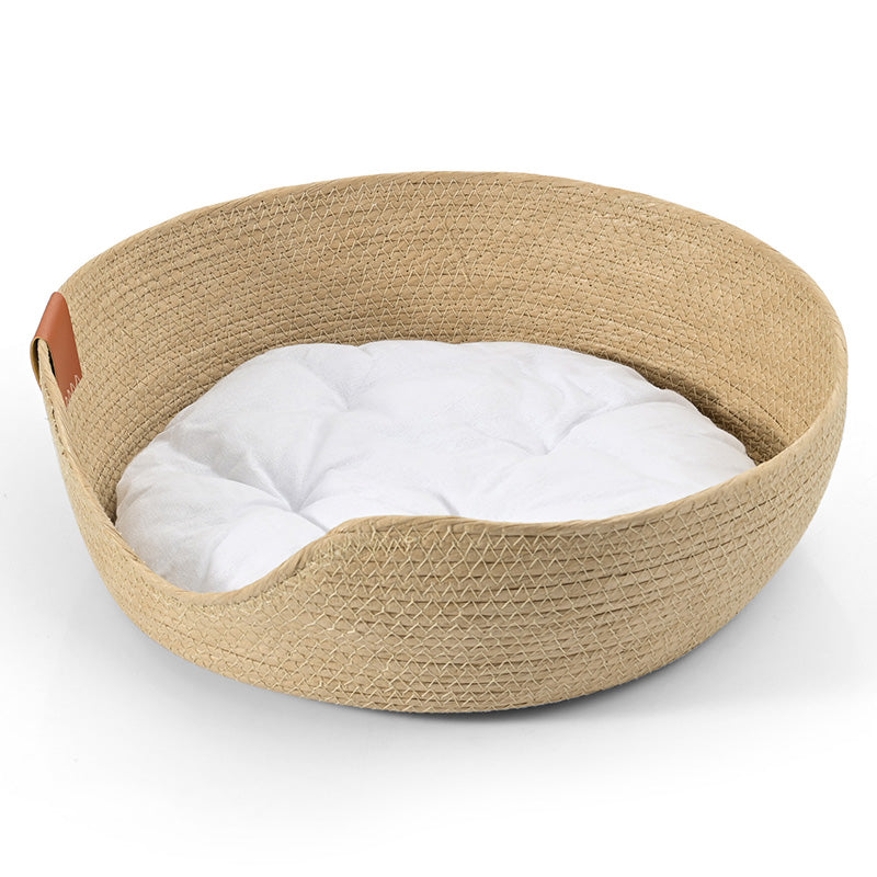 Håndlaget Komfortabel Katt Seng - LuxeSnooze Skanto