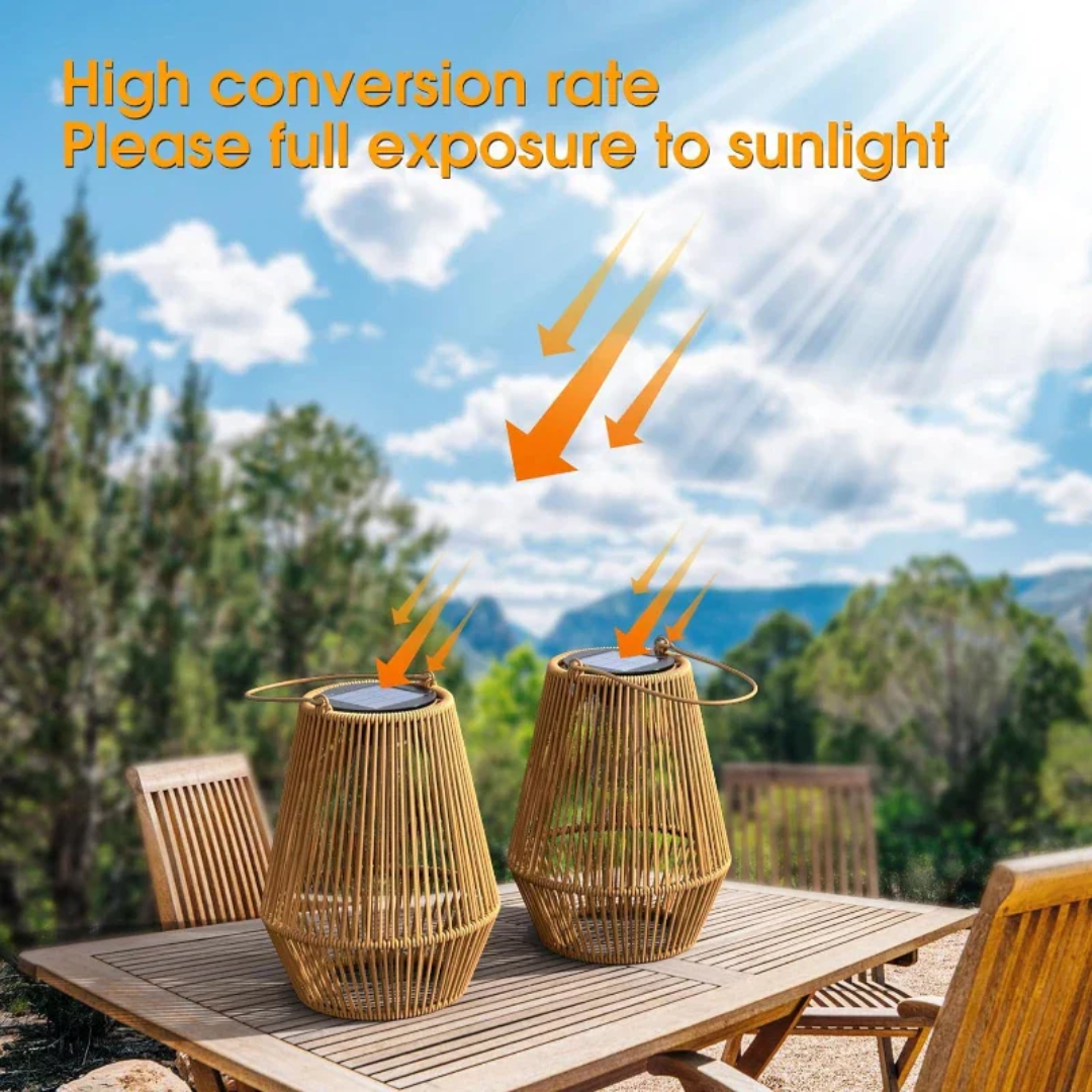 Skanto | Håndvevd Vanntett Solhage Lampe - SunWeave