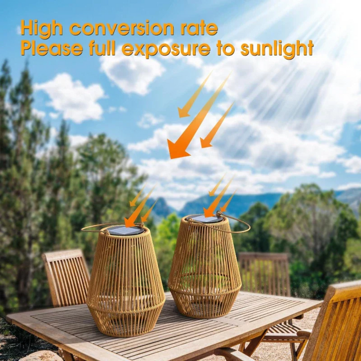 Skanto | Håndvevd Vanntett Solhage Lampe - SunWeave